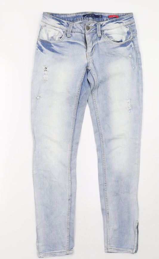 RESERVED Womens Blue  Denim Straight Jeans Size 26 L32 in