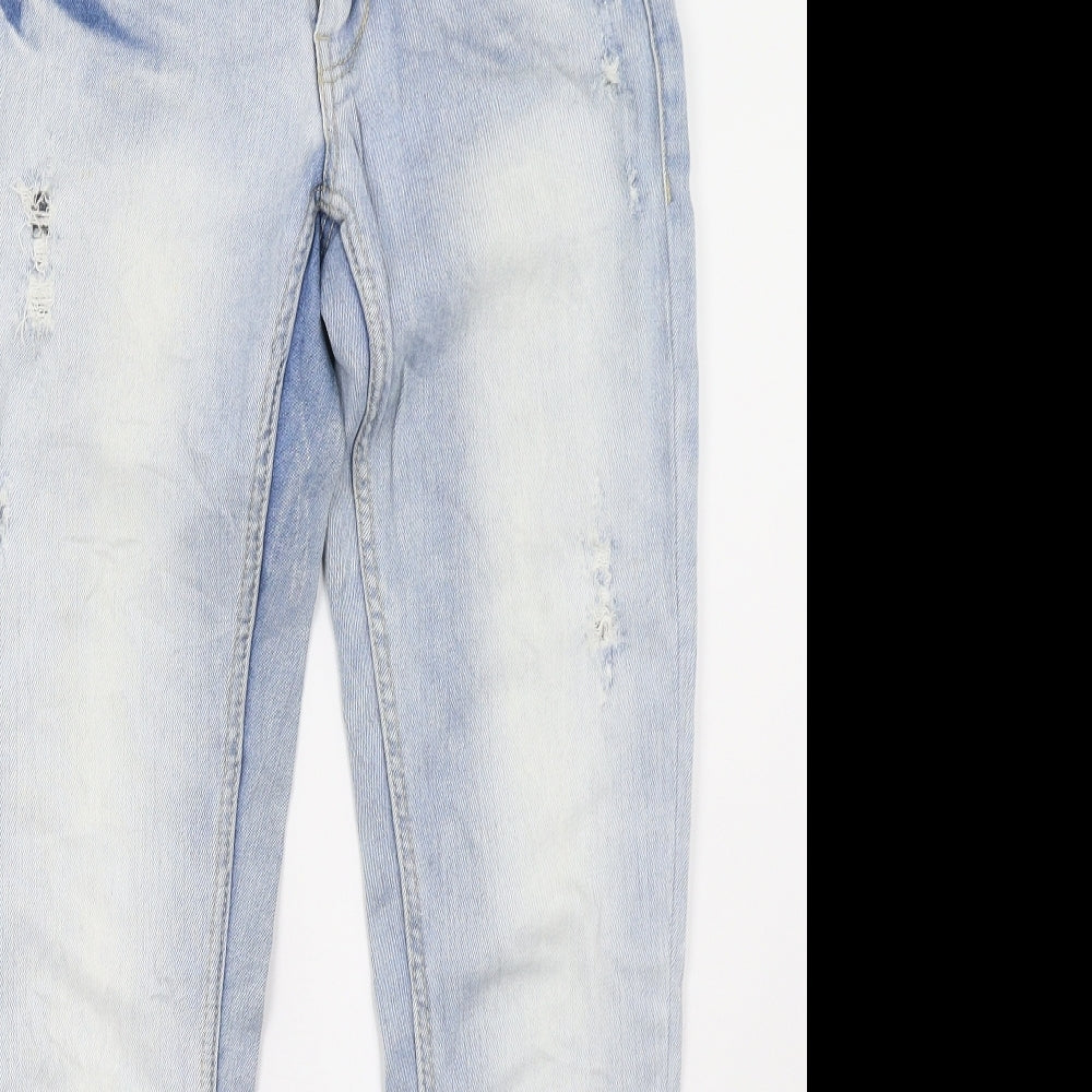 RESERVED Womens Blue  Denim Straight Jeans Size 26 L32 in