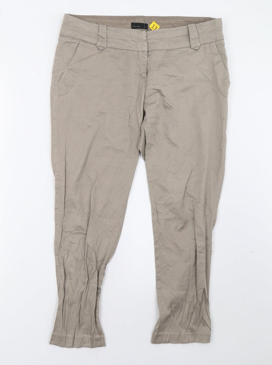 VERO MODA Womens Beige   Trousers  Size 12 L28 in