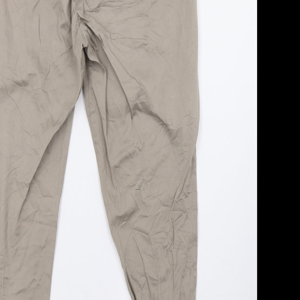 VERO MODA Womens Beige   Trousers  Size 12 L28 in