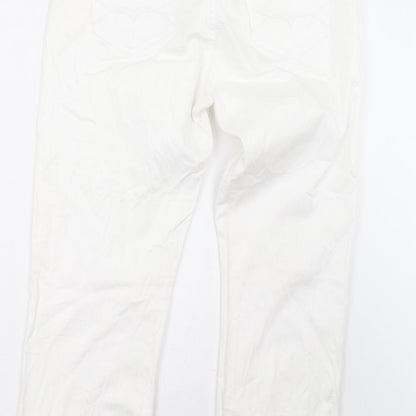 miss cherry Womens White   Trousers  Size 32 L28 in