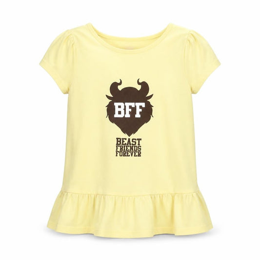 H&M Girls Yellow   Basic T-Shirt Size 9 Years