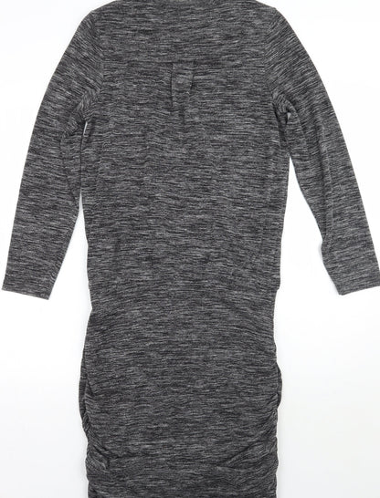 Back view of Roman women’s grey a-line, size UK 12