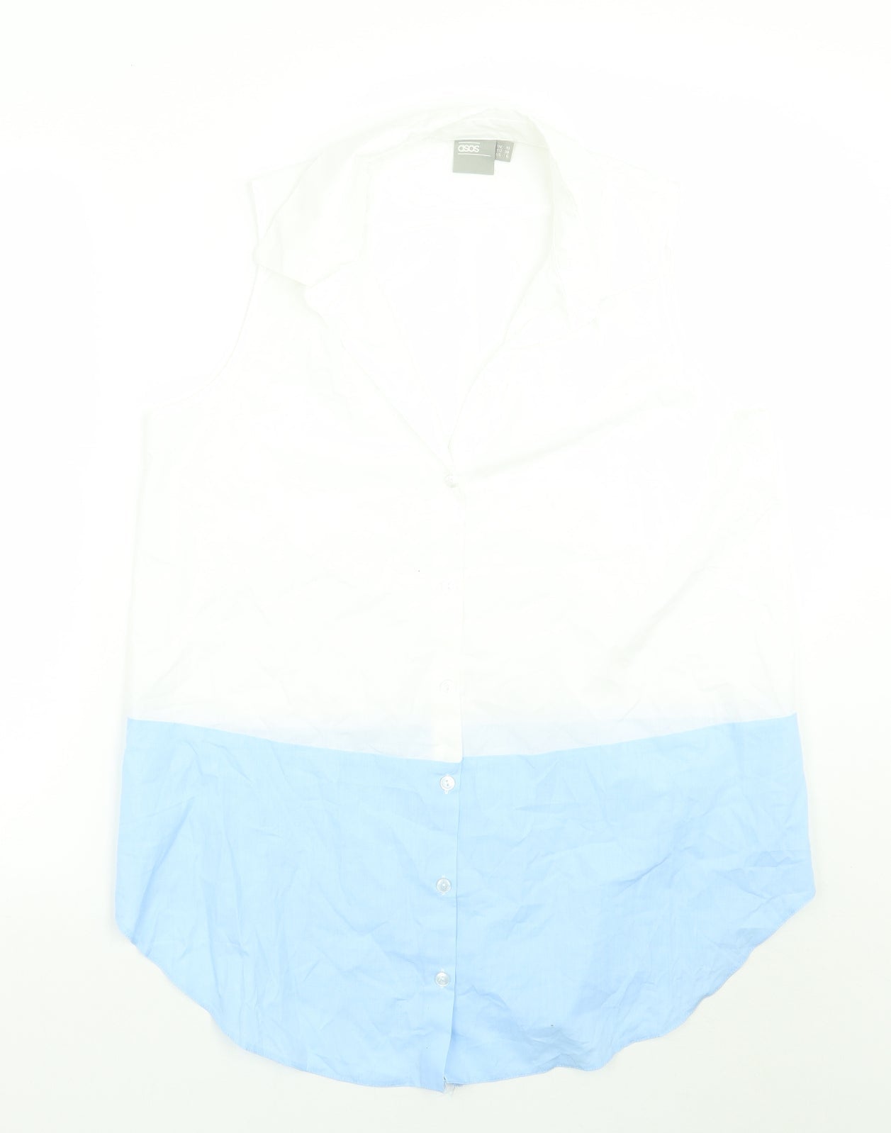 ASOS Womens White   Basic Button-Up Size 10