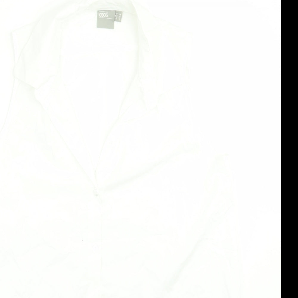 ASOS Womens White   Basic Button-Up Size 10