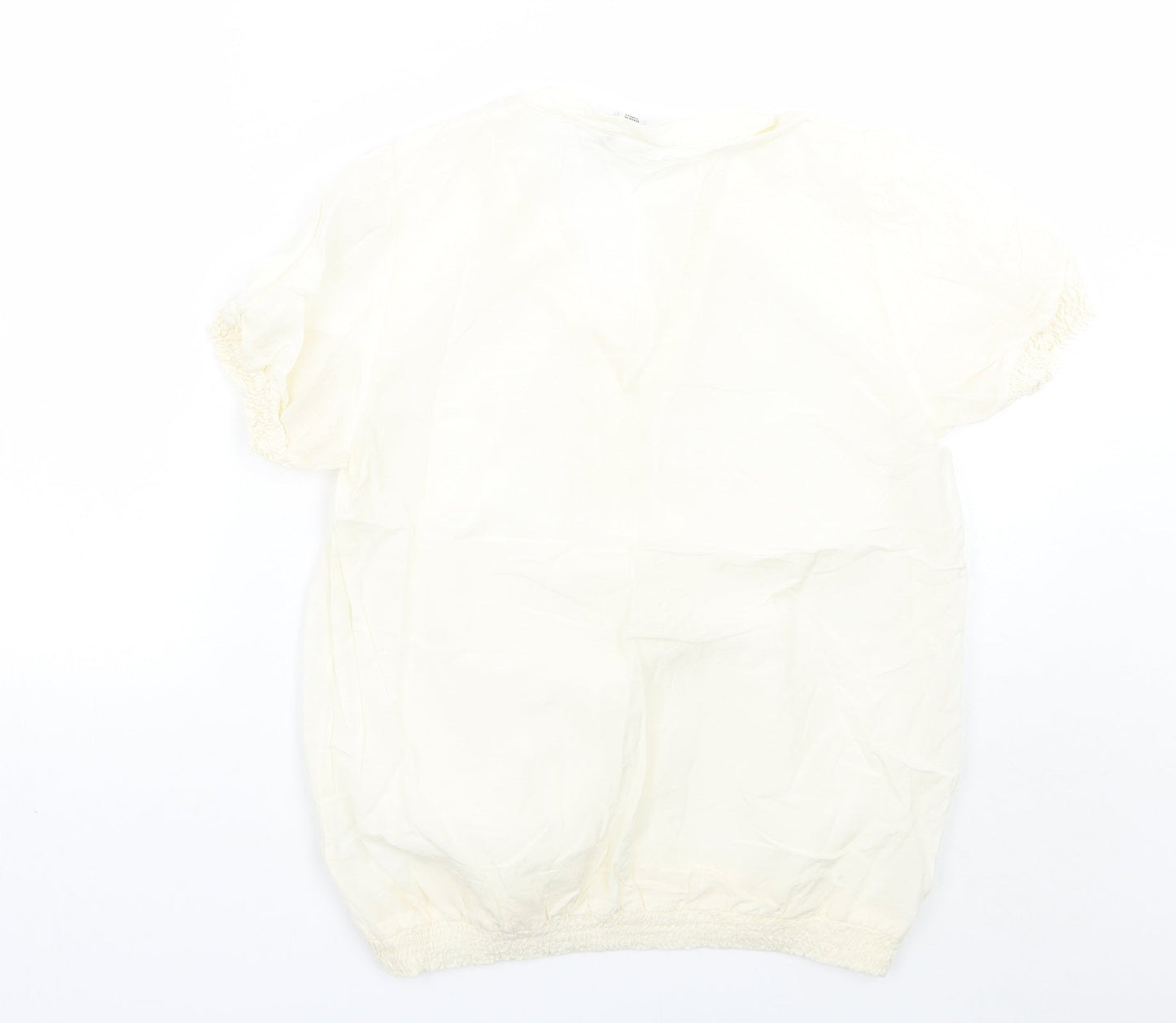 H&M Womens Ivory   Basic Blouse Size 10