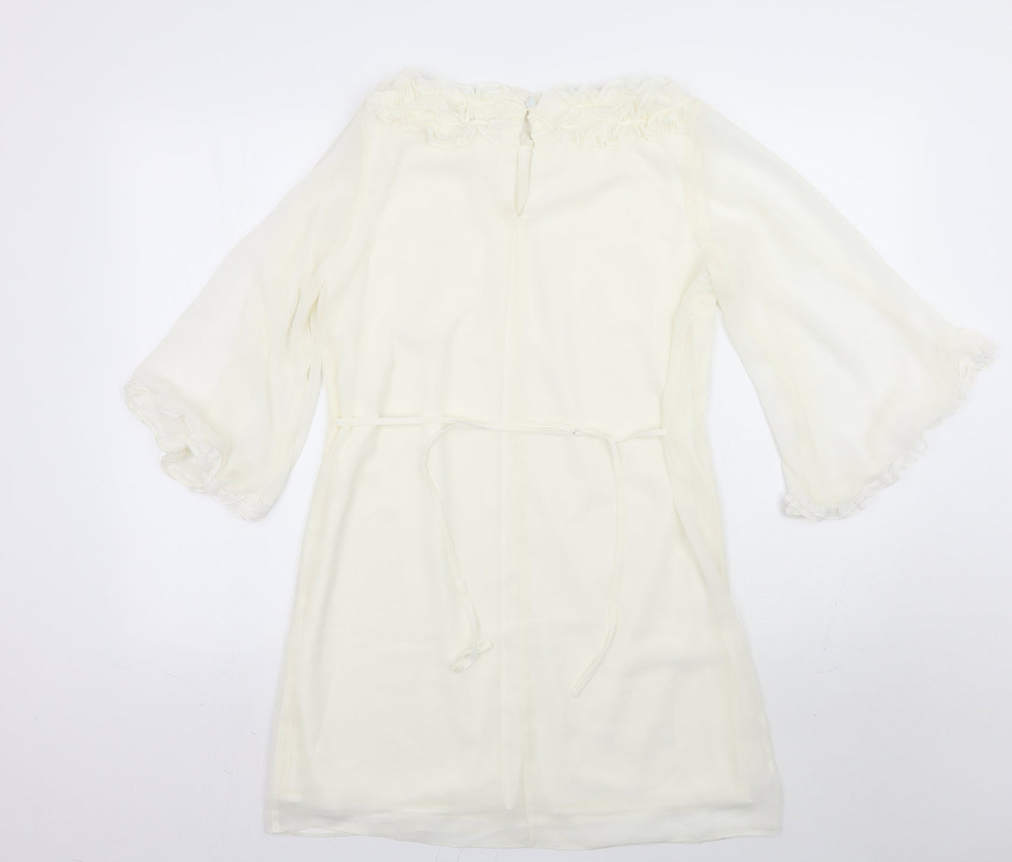 A wear Womens White   Basic Blouse Size 10