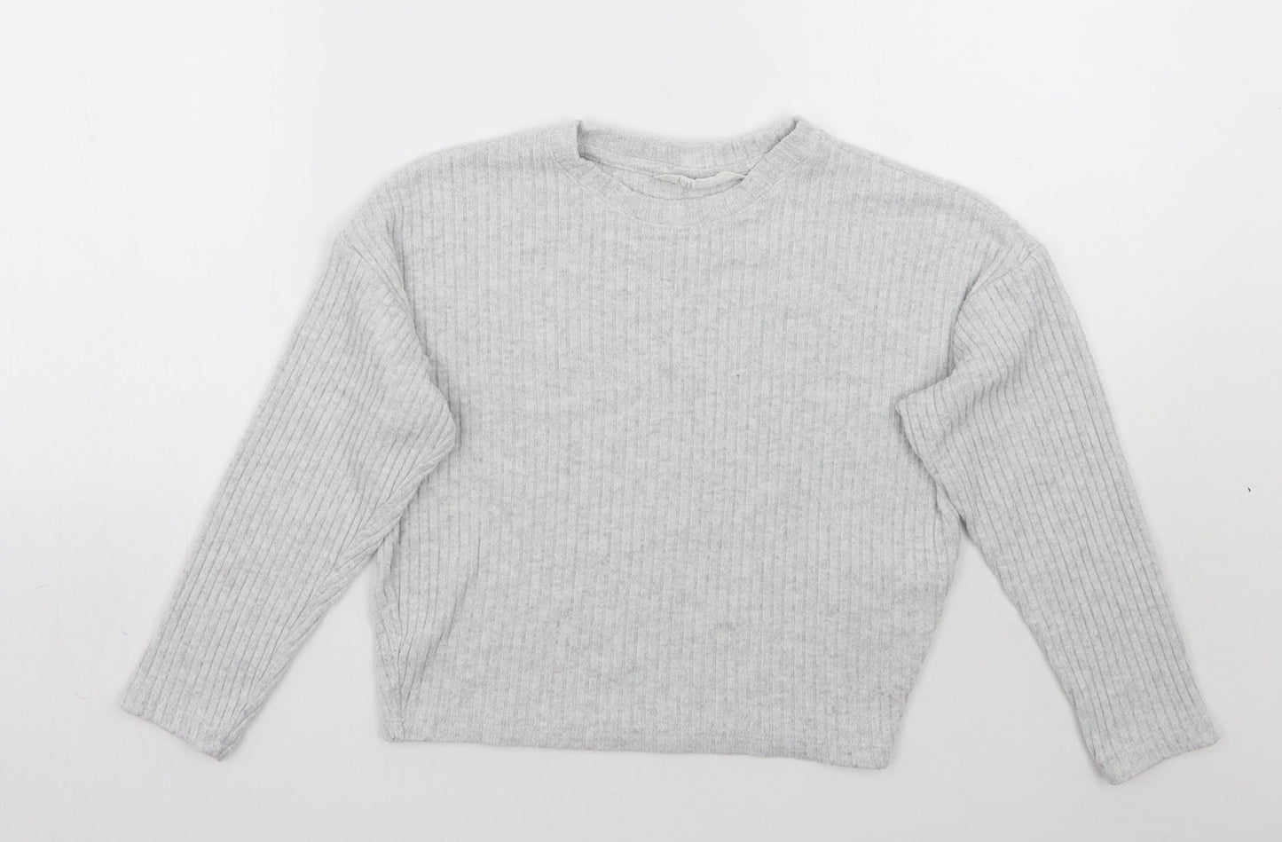 H&M Girls Grey   Pullover Jumper Size 13 Years