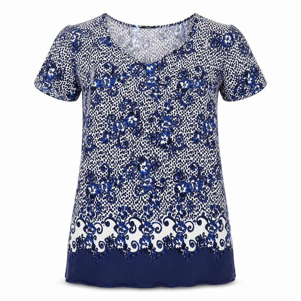 Papaya Womens Blue Floral  A-Line  Size 12