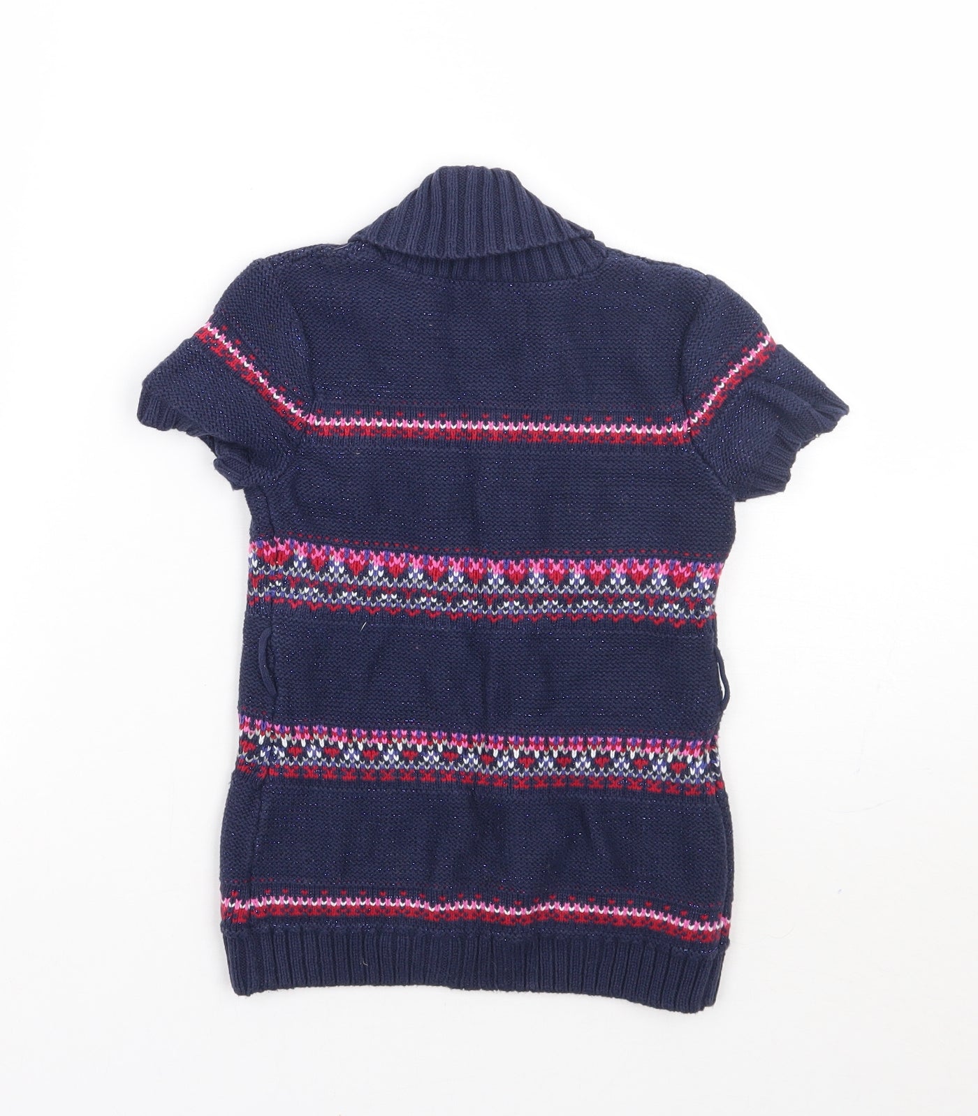 Matalan Girls Purple Fair Isle  Cardigan Jumper Size 18-24 Months