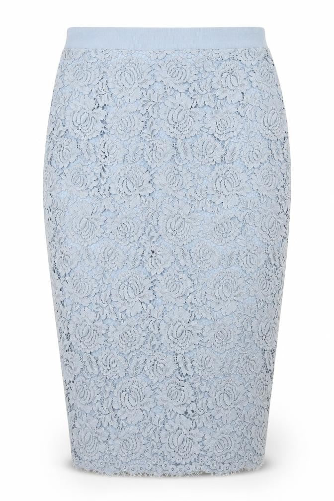 H&M Womens Blue Floral  Straight & Pencil Skirt Size 8