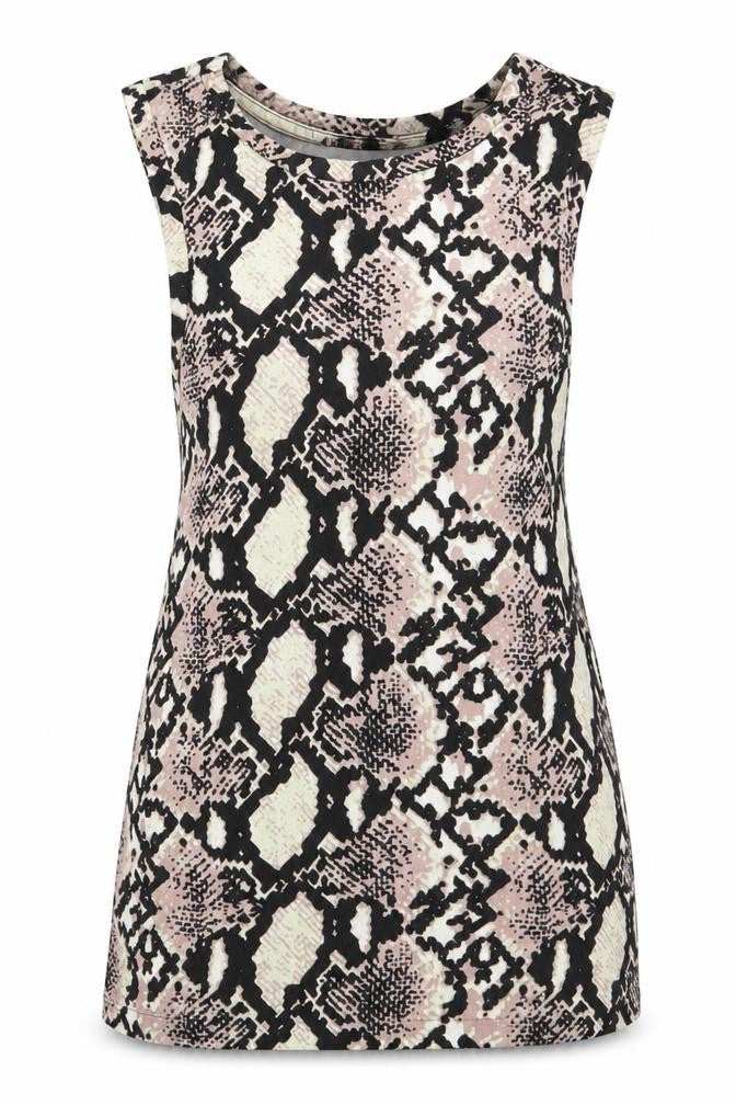 Red Herring Womens Beige Animal Print  Basic Tank Size 10
