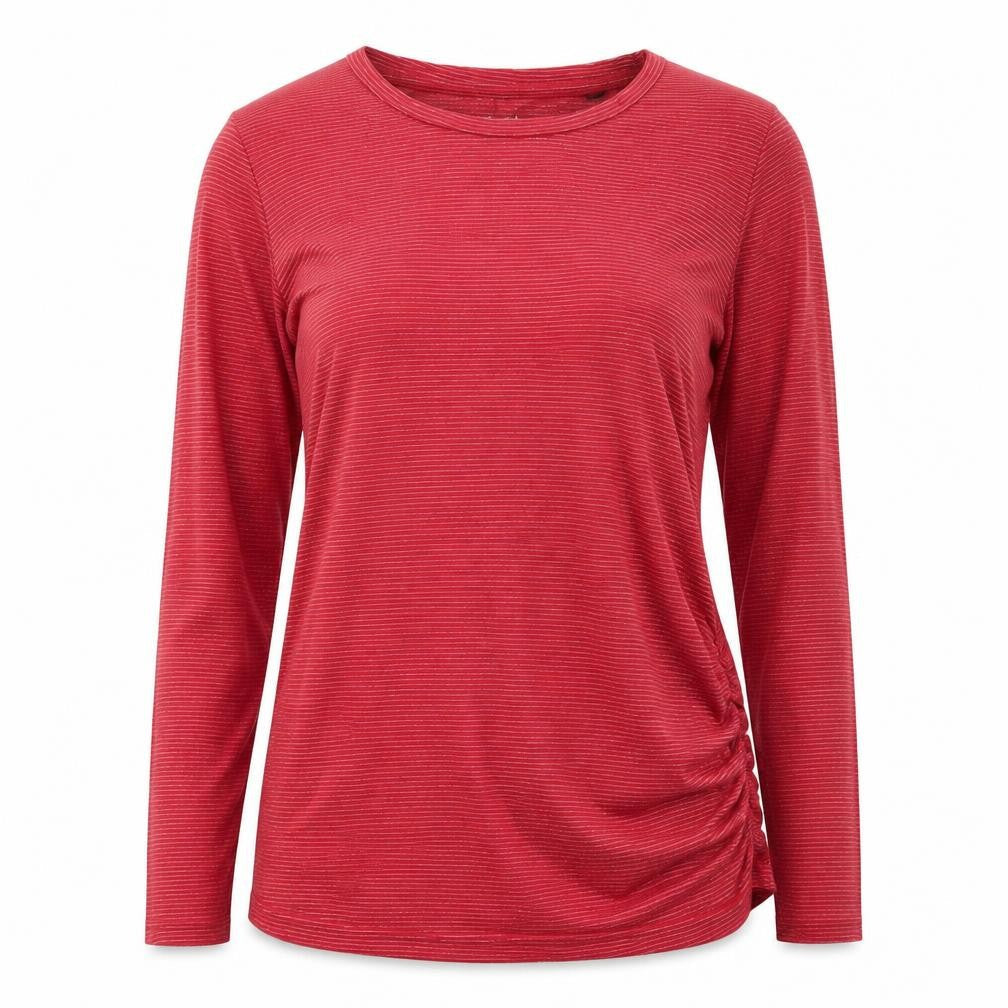Blooming Marvellous Womens Red Striped  Basic T-Shirt Size M