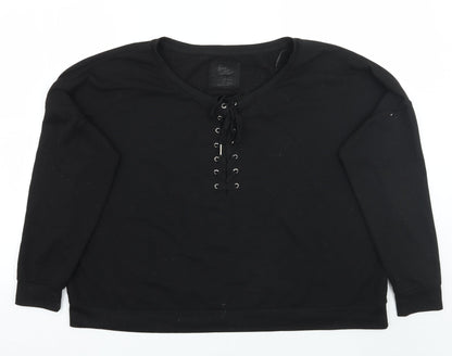 Love To Lounge Womens Black   Pullover Jumper Size 14