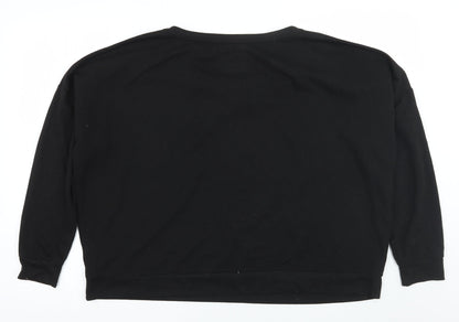 Love To Lounge Womens Black   Pullover Jumper Size 14