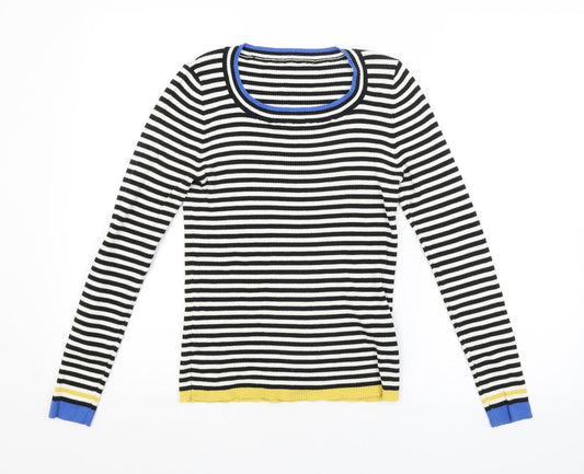 Preworn Womens Multicoloured Striped  Pullover Jumper Size M