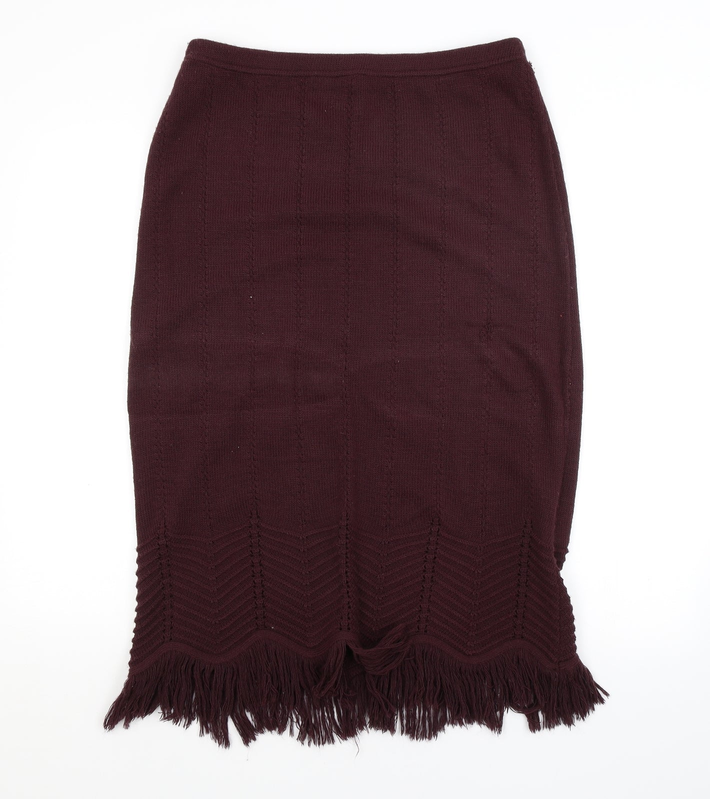 TRUWORTHS Womens Purple Argyle/Diamond  Straight & Pencil Skirt Size 8
