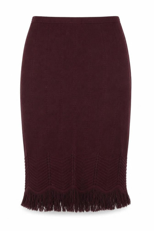 TRUWORTHS Womens Purple Argyle/Diamond  Straight & Pencil Skirt Size 8