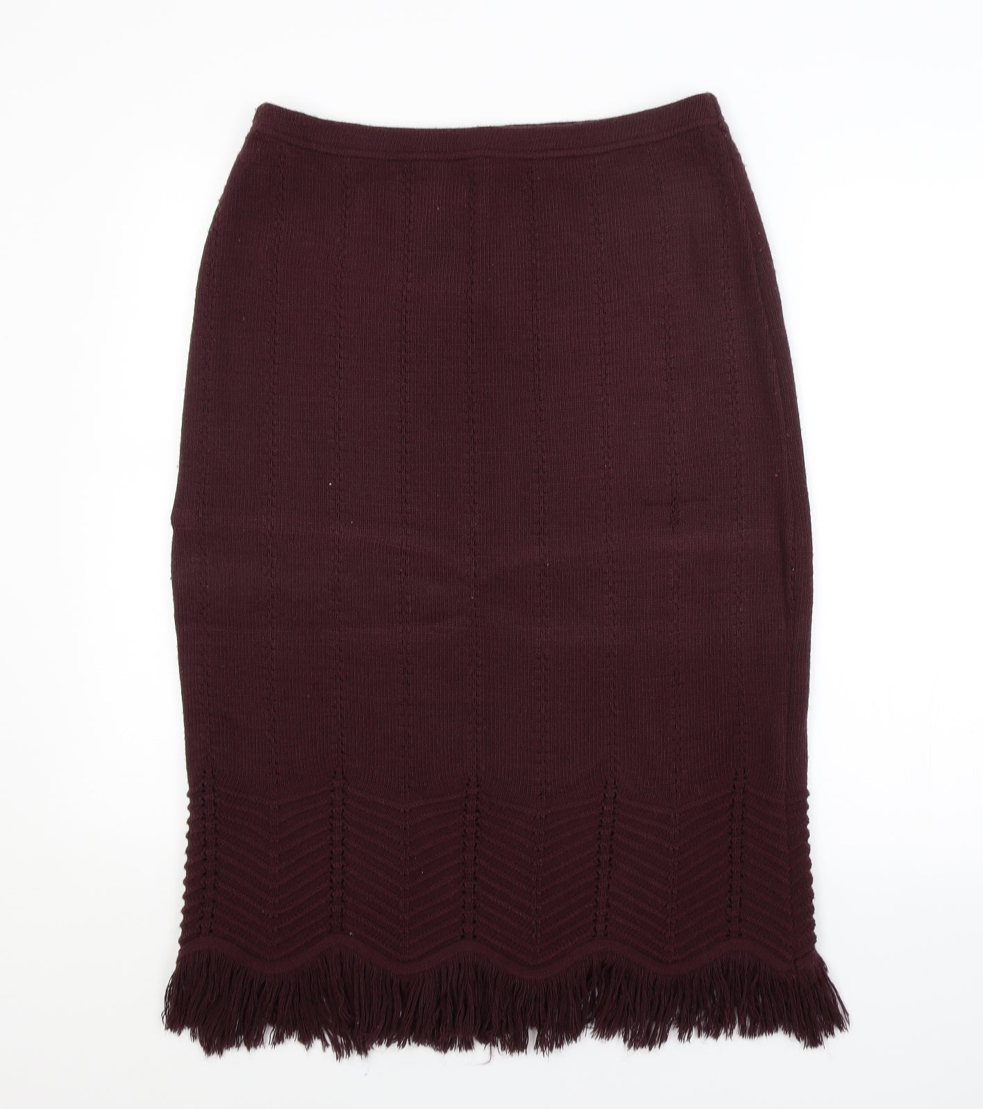 TRUWORTHS Womens Purple Argyle/Diamond  Straight & Pencil Skirt Size 8
