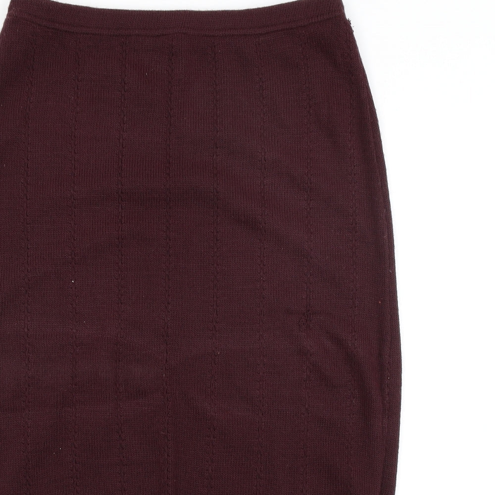 TRUWORTHS Womens Purple Argyle/Diamond  Straight & Pencil Skirt Size 8