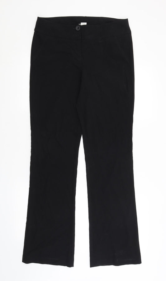 Contempo Womens Black   Trousers  Size 14 L31 in