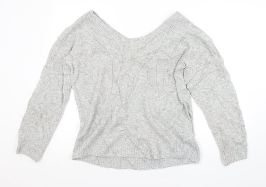 H&M Womens Grey   Pullover Jumper Size M