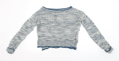 Additional front view of Atmosphere women’s blue jumper, size UK 12