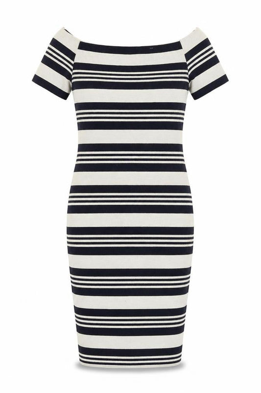 Topshop Womens Multicoloured Striped  Pencil Dress  Size 8