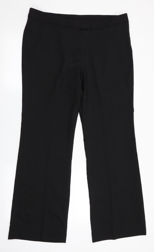 Basics Womens Black   Trousers  Size 14 L30 in