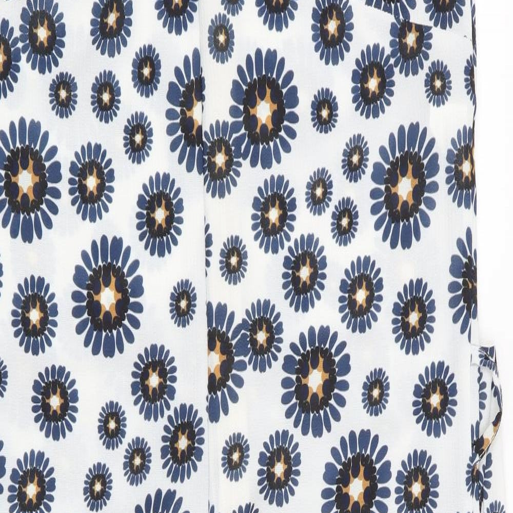 Talco Womens Blue Floral  Jumpsuit One-Piece Size S L25 in
