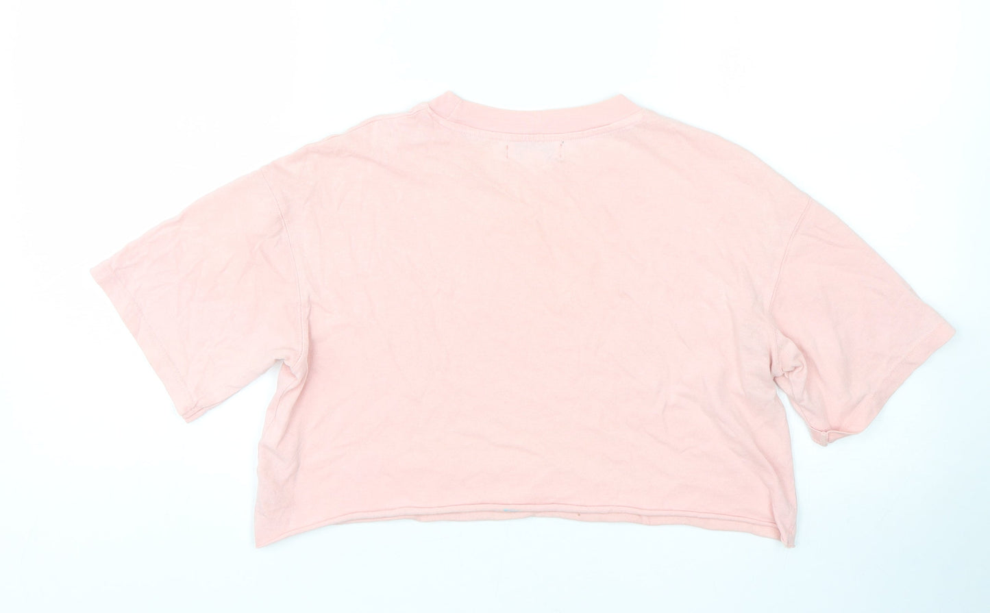 Topshop Womens Pink   Cropped T-Shirt Size 6