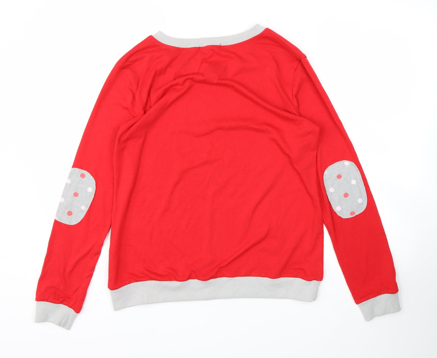 Fashion Womens Red   Pullover Jumper Size M