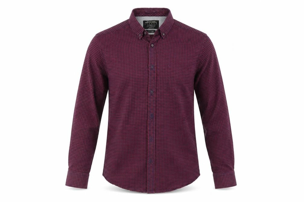 Burton Mens Multicoloured Check   Button-Up Size S