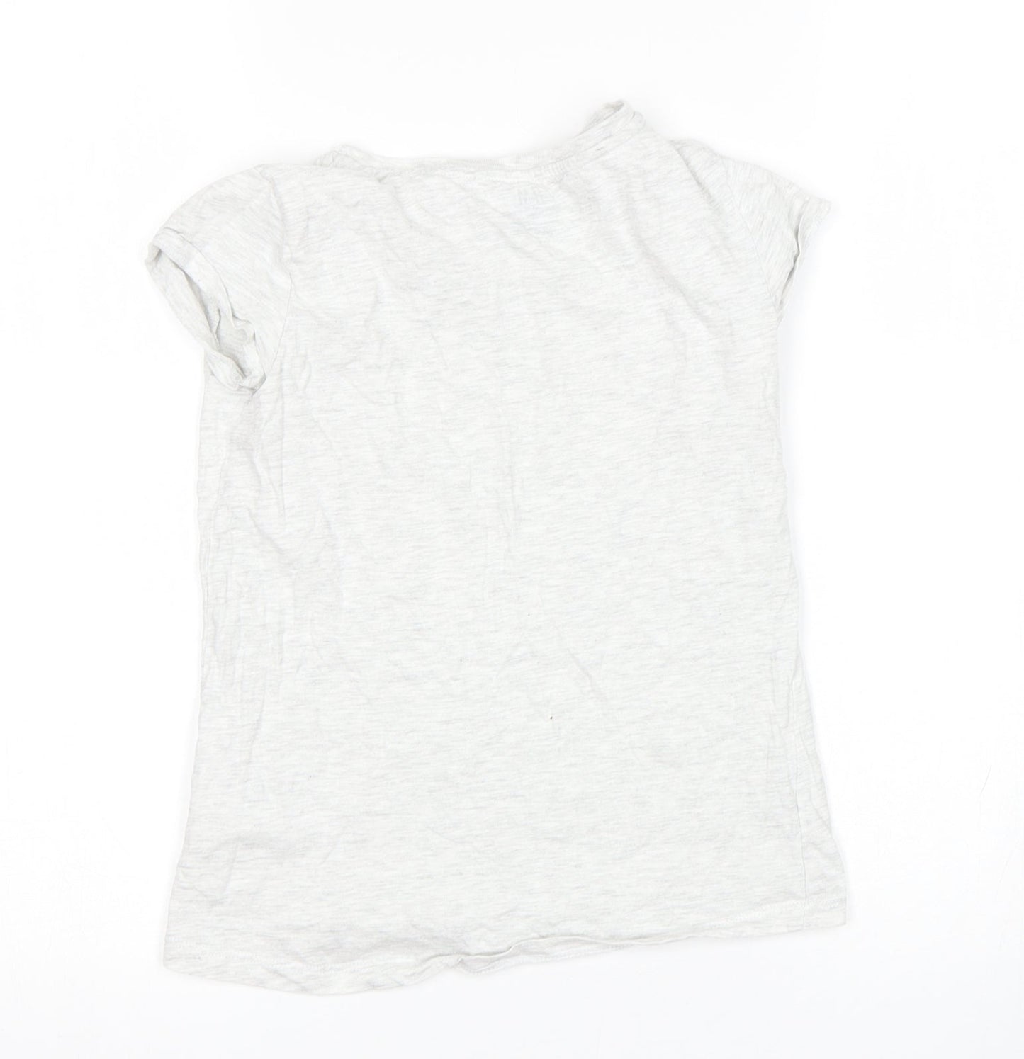 H&M Girls Grey   Basic T-Shirt Size 9-10 Years