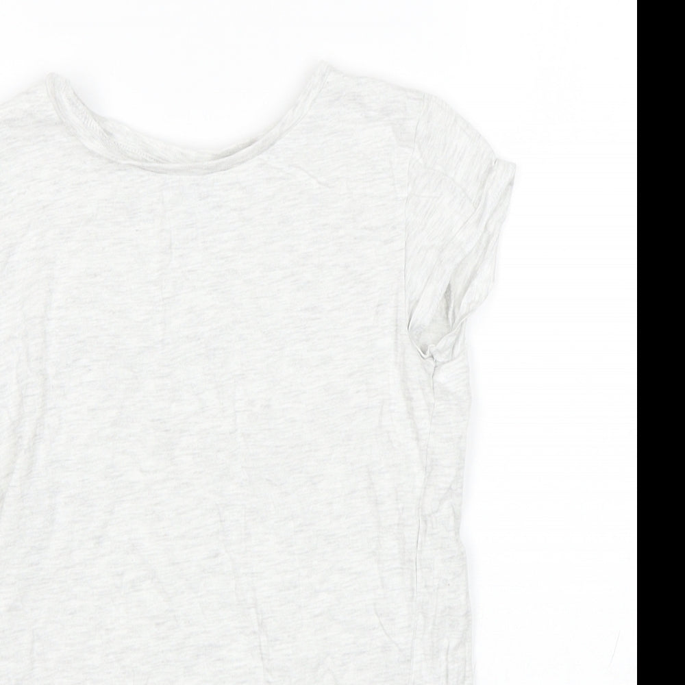H&M Girls Grey   Basic T-Shirt Size 9-10 Years