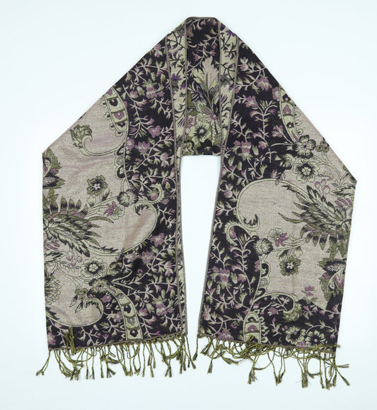 Preworn Womens Gold Floral   Scarf