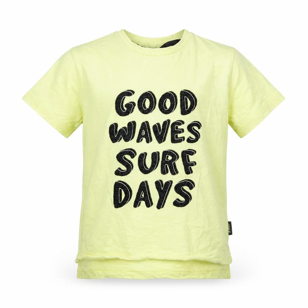 Primark Boys Yellow   Basic T-Shirt Size 6-7 Years  - surf