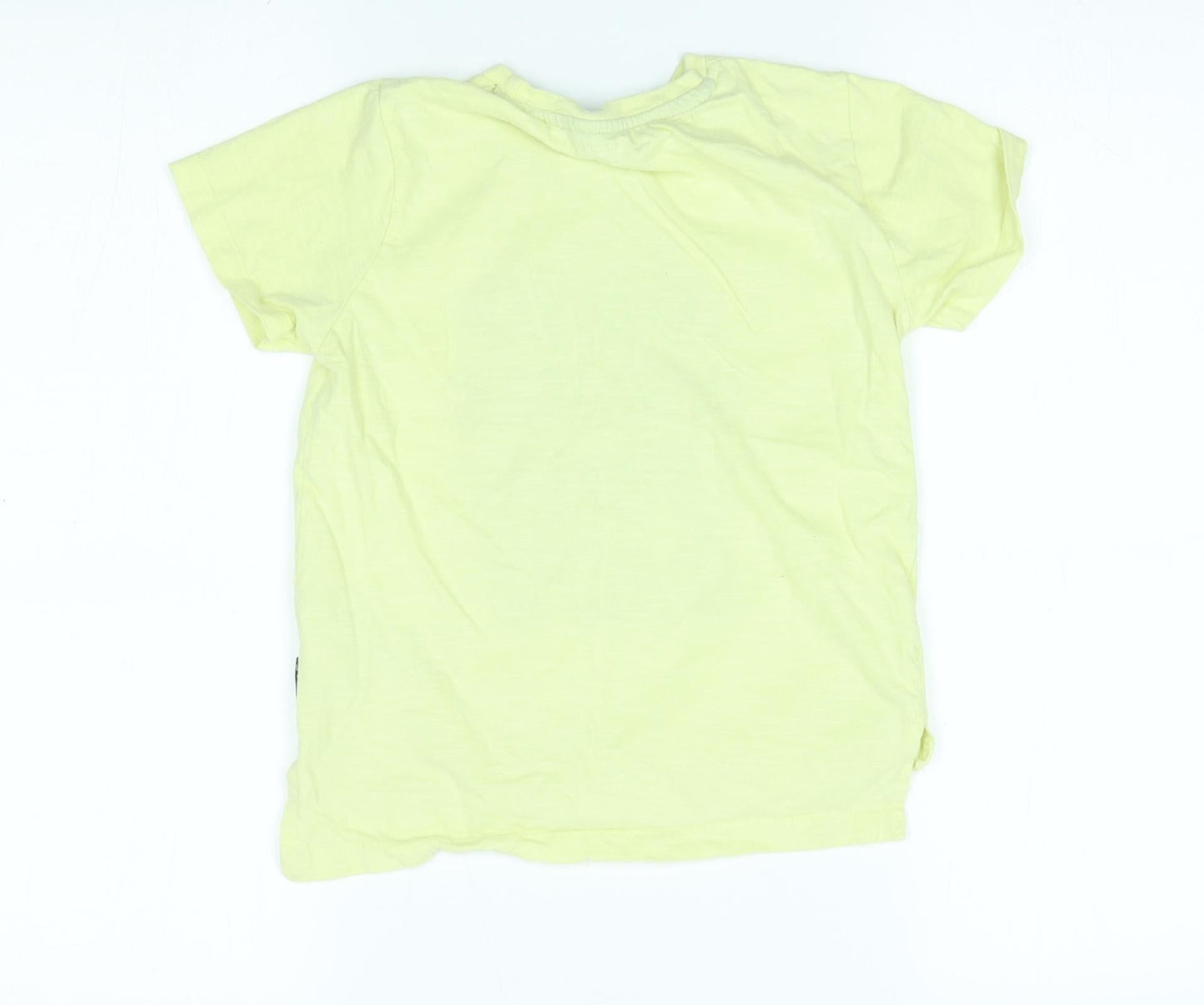 Primark Boys Yellow   Basic T-Shirt Size 6-7 Years  - surf