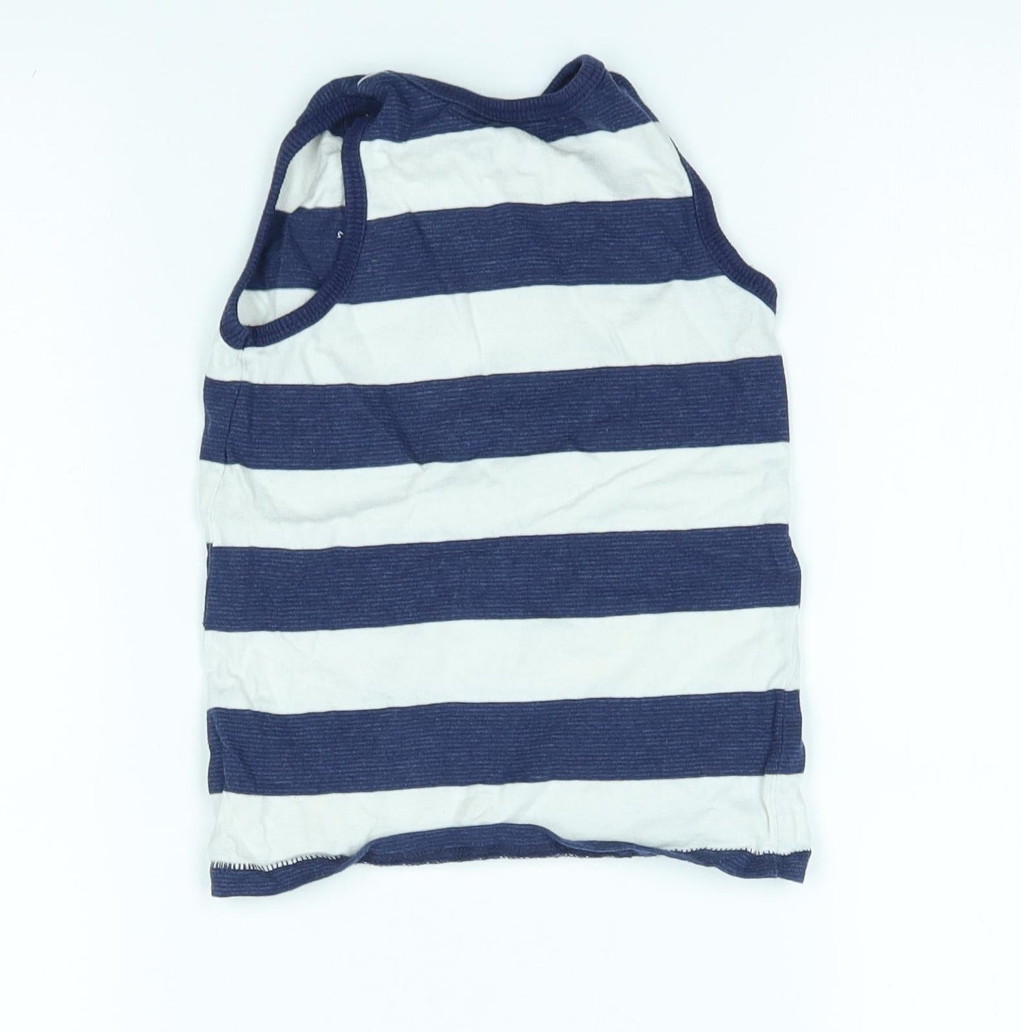 George Boys Blue Striped  Basic Tank Size 2-3 Years