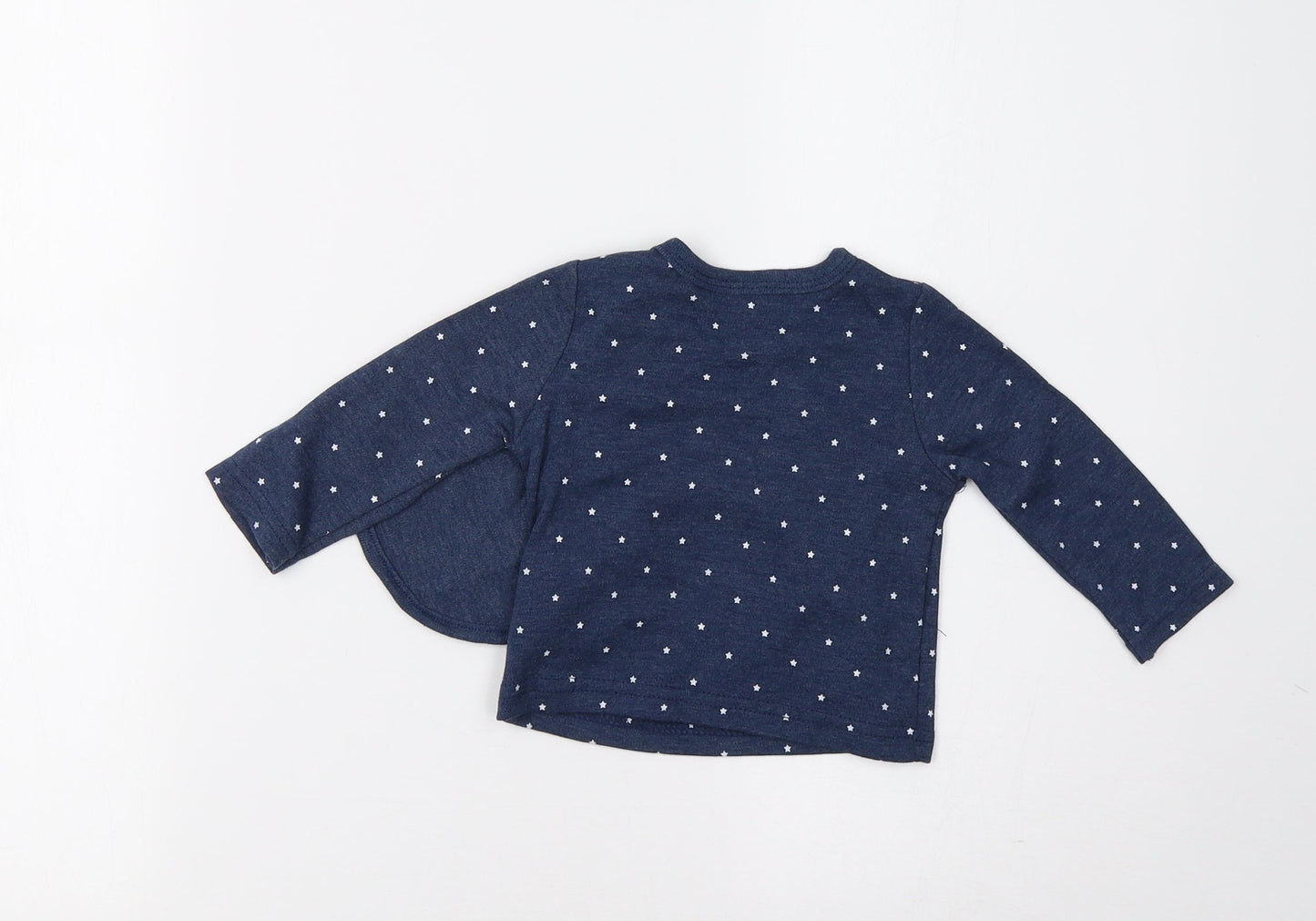 Sterling Baby Baby Blue   Basic T-Shirt Size 0-3 Months  - Star Print