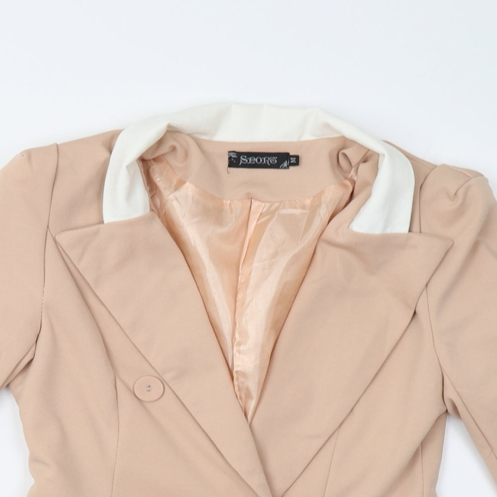Scors Womens Beige   Jacket Blazer Size M