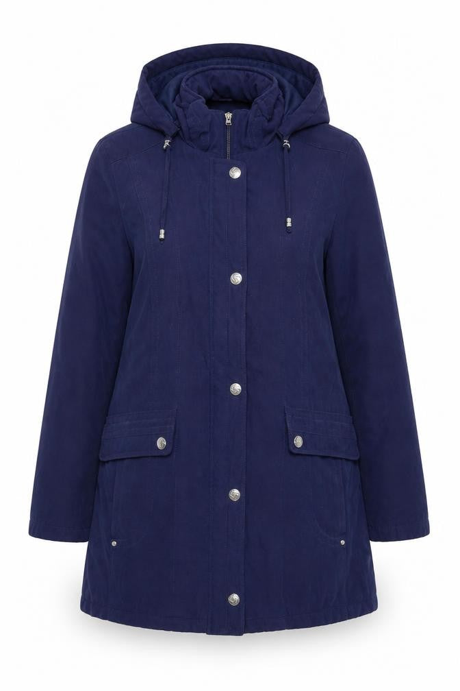 Bonmarché Womens Blue Parka Jacket Size S