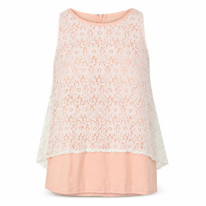 Apricot Womens Pink Floral  Basic Blouse Size 8