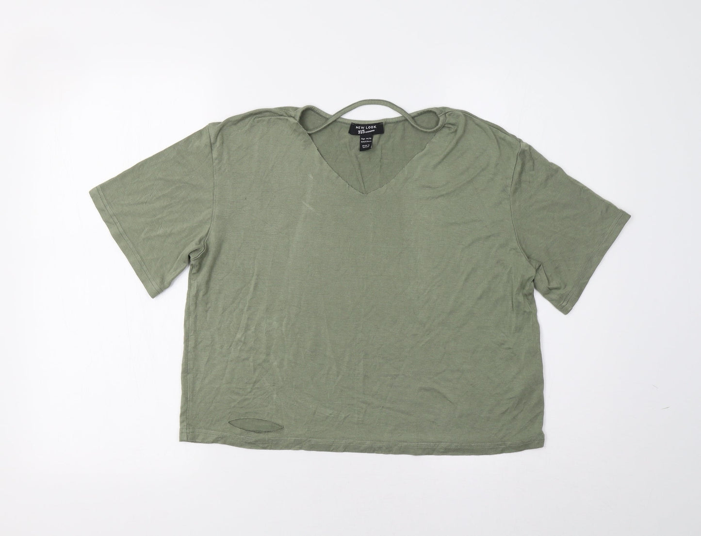 New Look Girls Green   Basic Blouse Size 14 Years