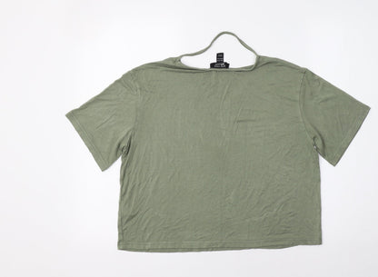 Back view of New Look girls’ green basic blouse, size 14, years
