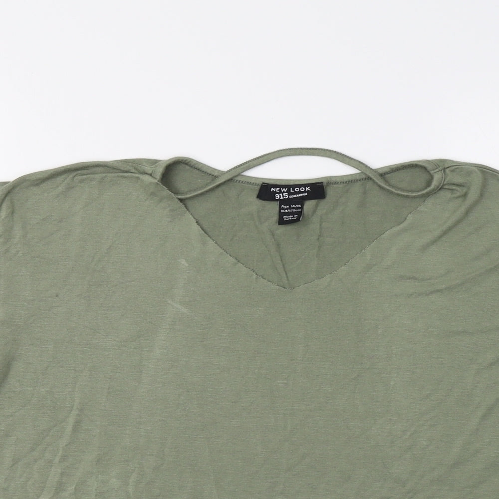 New Look Girls Green   Basic Blouse Size 14 Years
