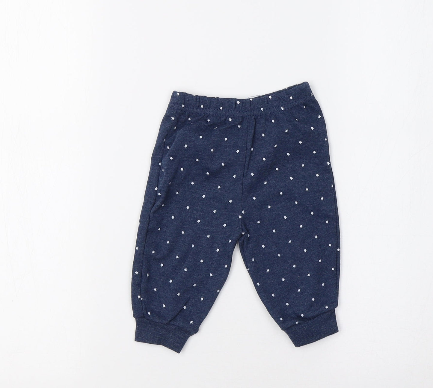Sterling Baby Baby Blue   Jogger Leggings Size 0-3 Months  - Star Print
