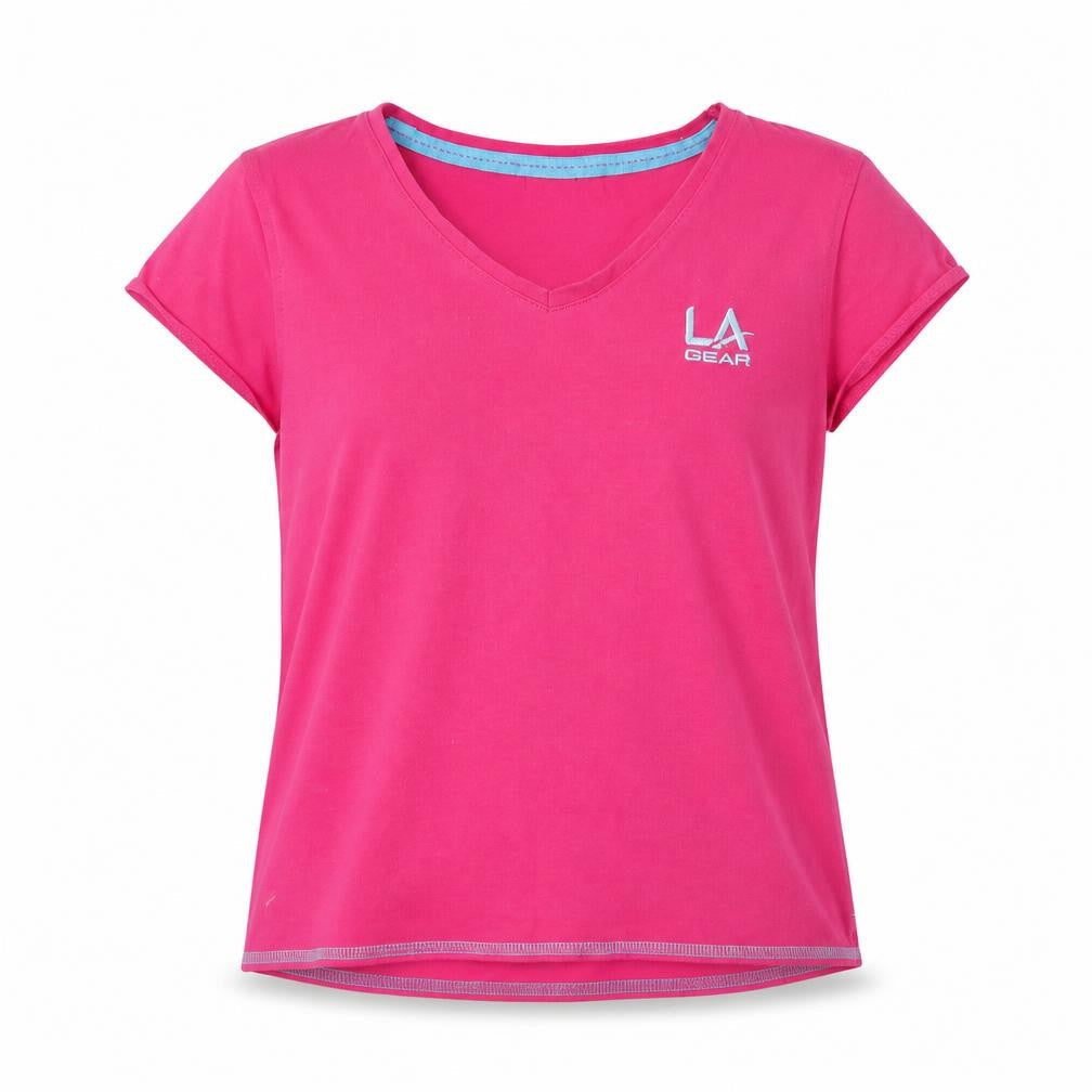 L.A Gear Girls Pink   Basic T-Shirt Size 11-12 Years