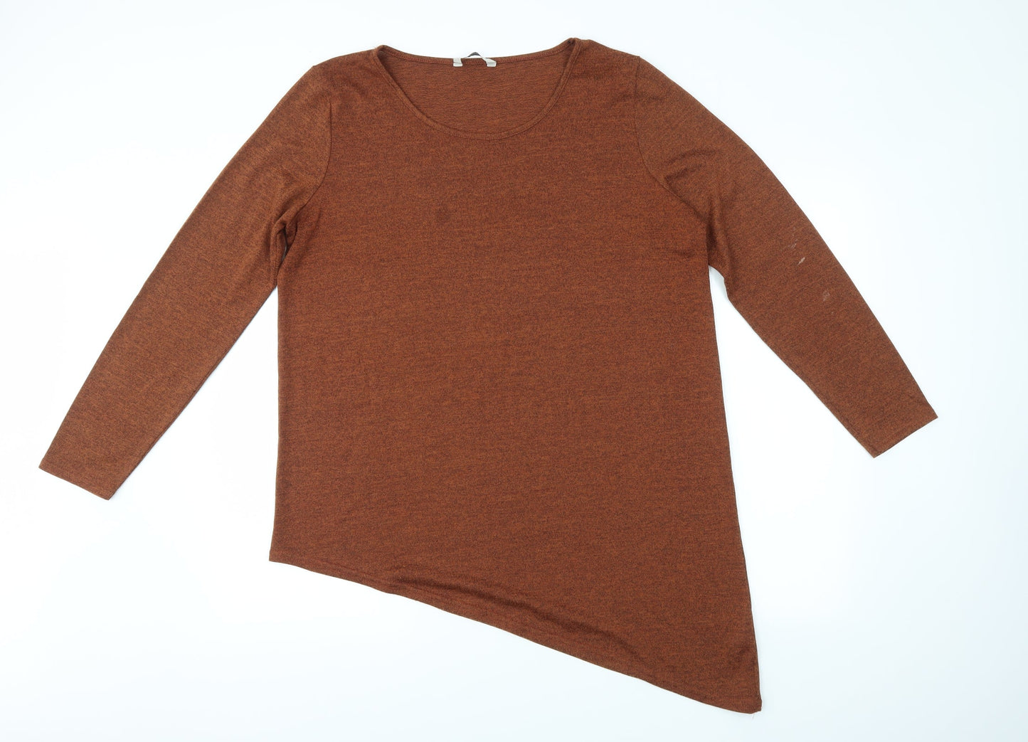 Peacocks Womens Brown   Basic Blouse Size 16