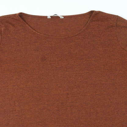 Peacocks Womens Brown   Basic Blouse Size 16